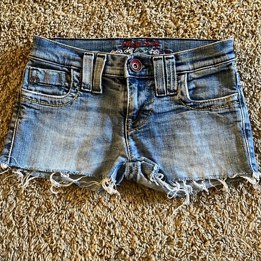 Miss Sixty denim distressed shorts size 24